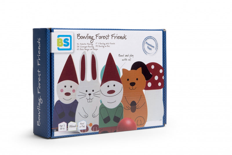 BS Toys Houten Bowlingspel Bosvrienden, 7dlg.