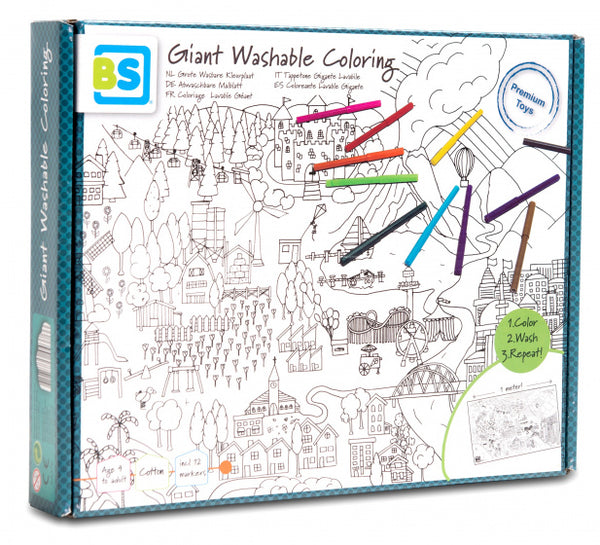 kleurplaat wasbaar 60 x 100 cm wit