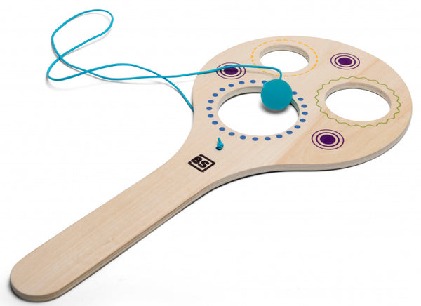 BS Toys Zwaai en Swing Houten Racket - Buitenspel