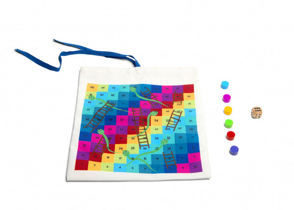 Reisspel Snakes & Ladders & Ludo Multicolor 24x22 cm