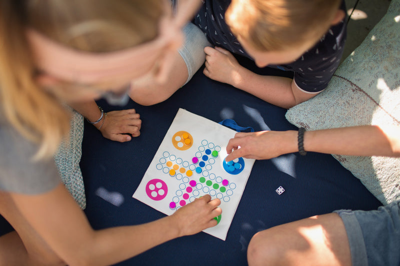 Reisspel Snakes & Ladders & Ludo Multicolor 24x22 cm