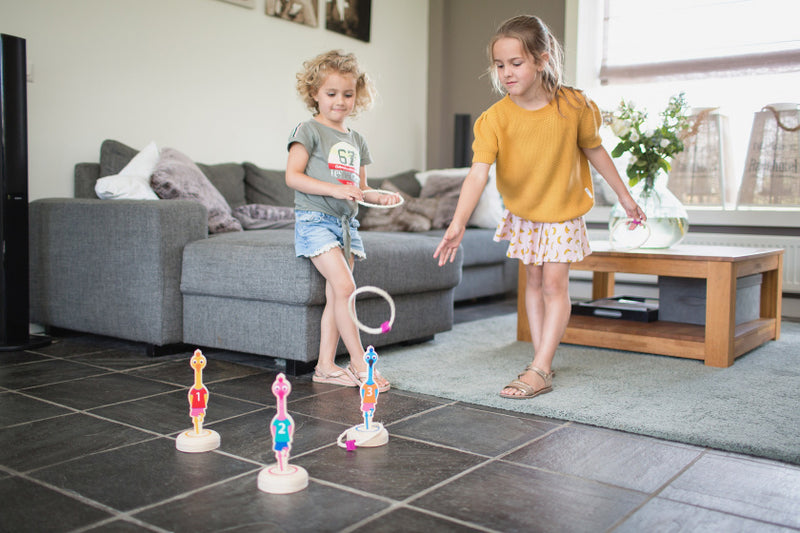 BS Toys Ringwerpen Vogels Hout  - Werpspel