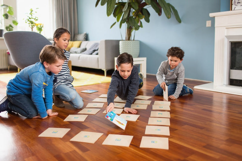 wereldspel memory 120 cm 30-delig blank