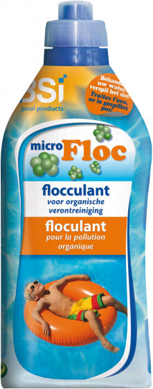 zwembadreinigingsmiddel Micro floc 1 liter blauw/oranje