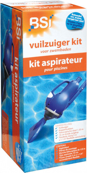 zwembadstofzuigerset blauw 7-delig