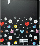 ringband junior 2-rings A4 32 x 28 cm karton zwart/wit