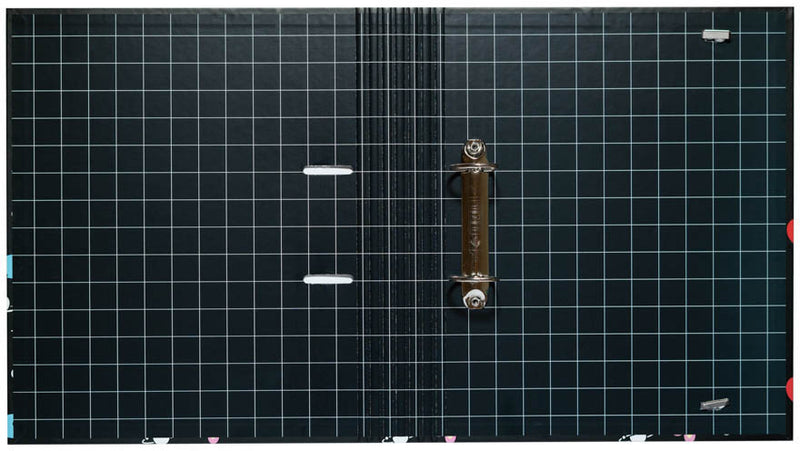 ringband junior 2-rings A4 32 x 28 cm karton zwart/wit