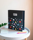 ringband junior 2-rings A4 32 x 28 cm karton zwart/wit