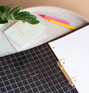 ringband junior 2-rings A4 32 x 28 cm karton zwart/wit