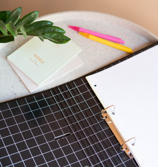 ringband junior 2-rings A4 32 x 28 cm karton zwart/wit