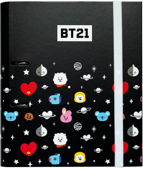 ringband junior 2-rings A4 32 x 28 cm karton zwart/wit