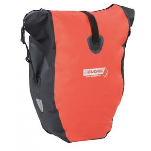 Enkele fietstas Büchel 100% waterdicht 25,4 liter - rood