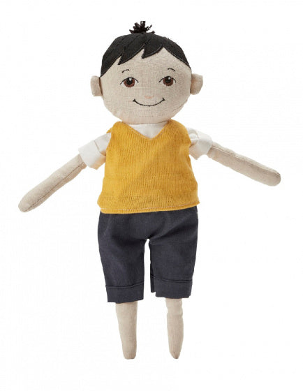 stoffen pop Pierre 37 cm katoen/polyester beige