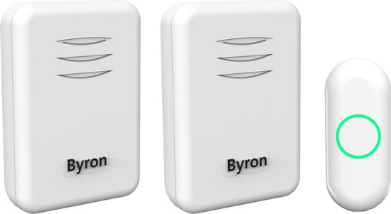 Byron DBY-22314 Draadloze Deurbelset Wit