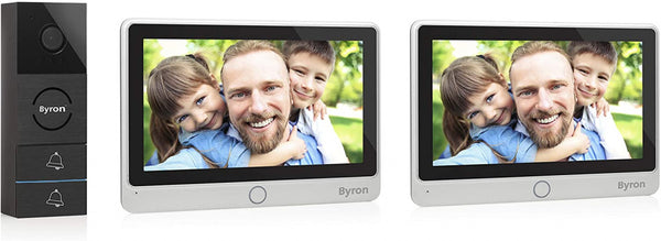 Byron DIC-24122 Video-Deurbelset Aluminium/Zwart