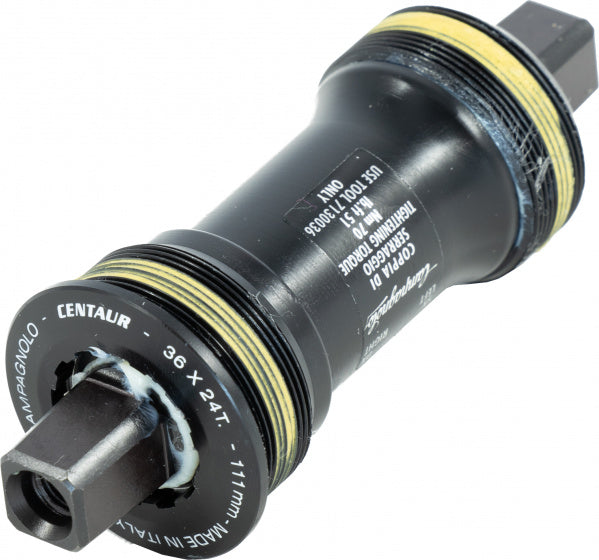 bottom bracket Centaur 111 mm BSA staal zwart