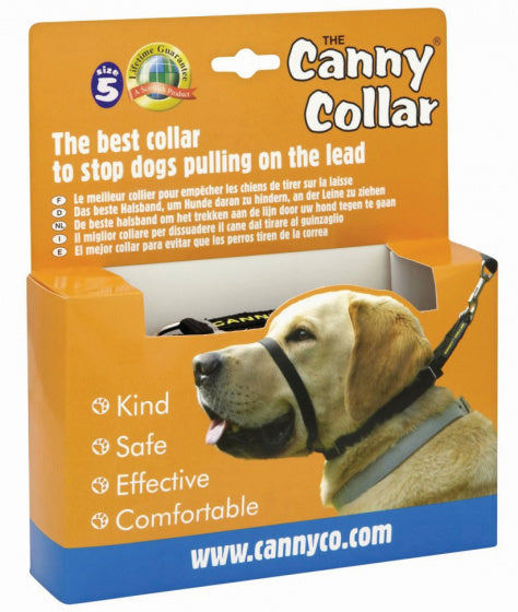 CANNY COLLAR ZWART NR 5 43-48 CM