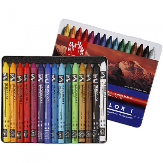 Neocolor I caran d'Ache Neocolor 1 waskrijten 15 stuks