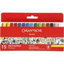 waskrijt multicolor 5 cm 15 stuks