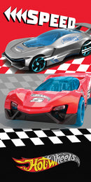 badlaken Hot Wheels junior 70 x 140 cm katoen rood