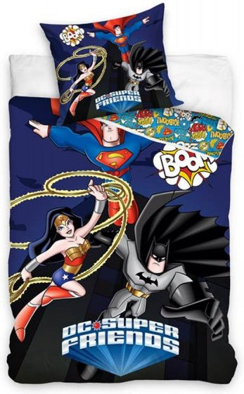 dekbedovertrek DC superheroes 140 x 200 cm