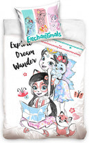 dekbedovertrek Enchantimals 140 x 200 cm katoen