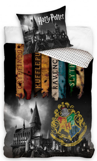 dekbedovertrek Harry Potter 140 x 200/90 cm zwart
