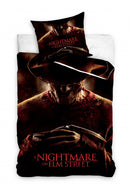 dekbedovertrek Nightmare 140 x 200 cm katoen bruin