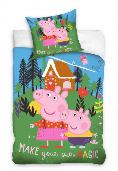 dekbedovertrek Peppa/George 140 x 200 cm katoen