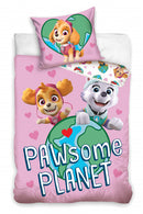 dekbedovertrek Skye 140 x 200 cm katoen roze