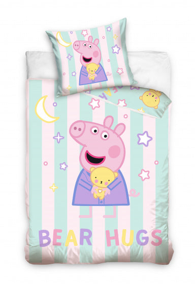 dekbedovertrek Peppa Pig Pyjama 100 x 135 cm