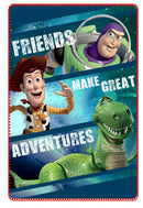 fleecedeken Toy Story junior 100 x 150 cm groen/blauw