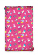 hoeslaken Peppa Pig 90 x 200 cm katoen roze