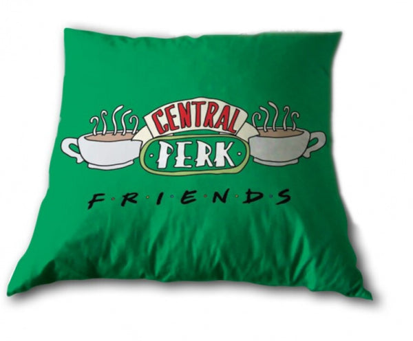 kussen dubbelzijdig Friends 35 cm polyester groen