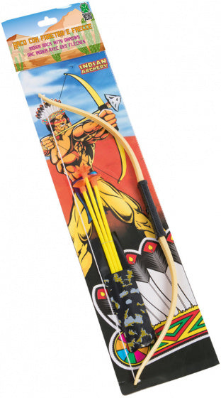 kruisboogset junior 10 cm hout bruin 4-delig