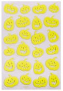 stickervel Glow In The Dark vinyl geel 24-delig