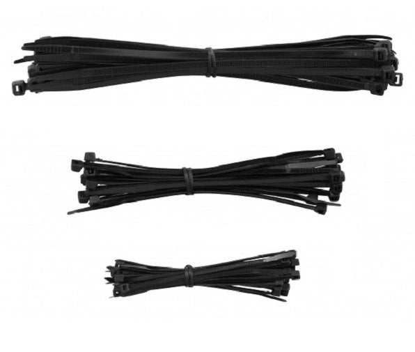 kabelbinders 100-140-200 mm zwart 75 stuks