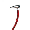 voetpomp enkel 29 x 9 cm 4 bar staal blauw 4-delig