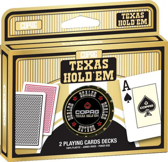 poker speelkaarten 63 x 88 mm zwart/rood 3-delig