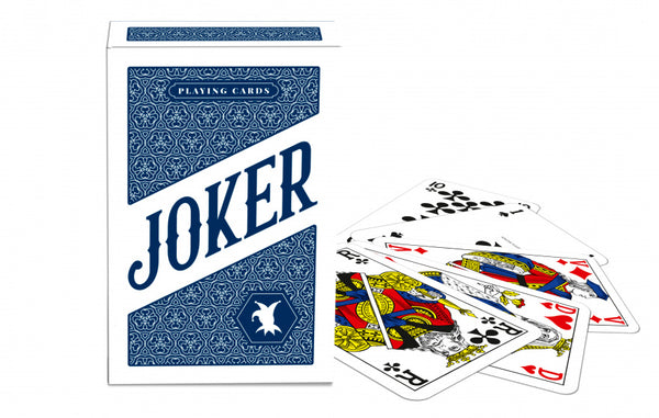 speelkaarten Bridge Joker karton blauw/wit (FR)