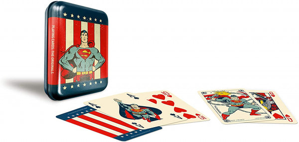 speelkaarten in blik DC Comics Superman 56-delig