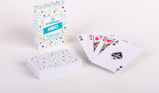 speelkaarten NEO 92 x 63 x 20 mm karton