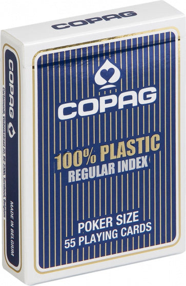 Copag Regular-speelkaarten blauw 55 stuks