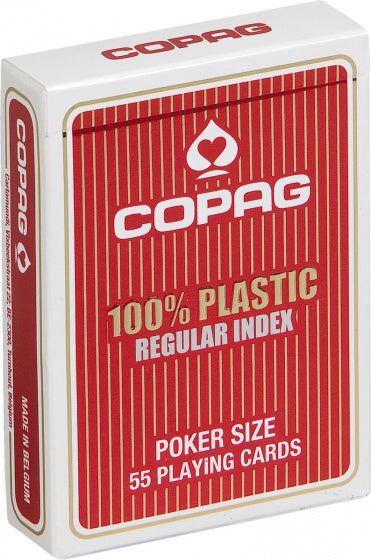 Copag Regular-speelkaarten rood 55 stuks
