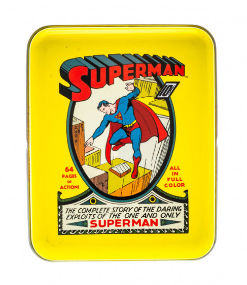 speelkaarten Superman aluminium/karton geel/rood