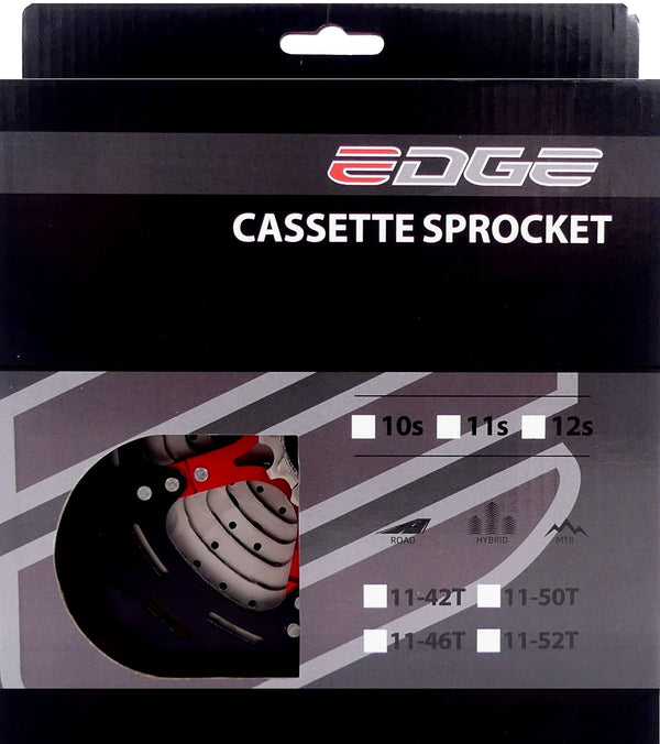 Cassette 12 speed Edge CSM9012  11-46T - zilver/zwart