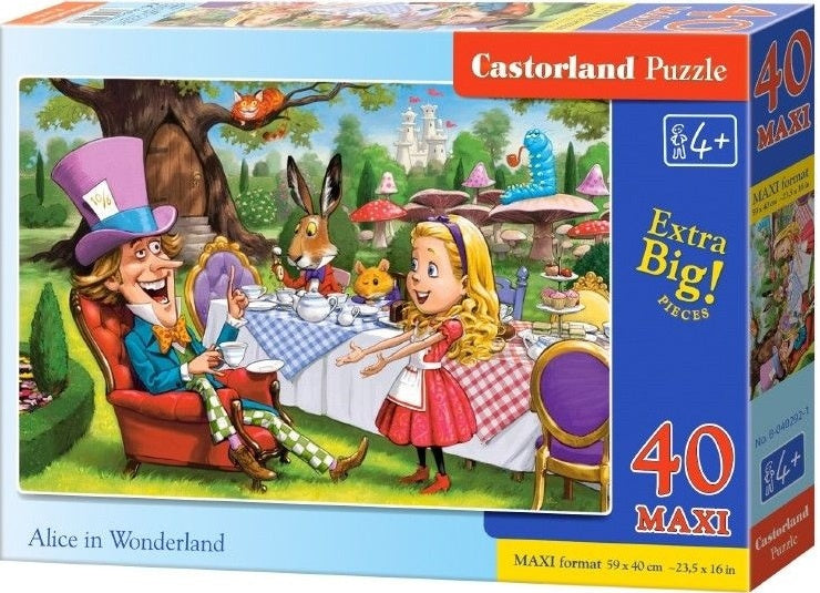 legpuzzel Alice in Wonderland junior karton 40 stukjes