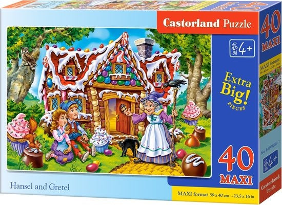 legpuzzel Hansel and Gretel 40 maxi stukjes