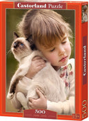 legpuzzel Pure Love 47 cm karton rood 500 stukjes