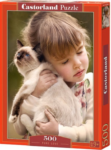 legpuzzel Pure Love 47 cm karton rood 500 stukjes